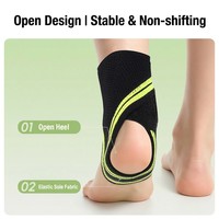 Attelle de cheville de compression réglable et respirante pour le basketball, la course, le football, le fitness et la protection contre les entorses