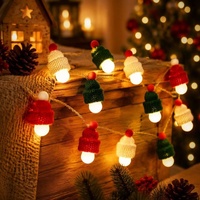 Guirlandes lumineuses de Noël LED, étanches IP44, alimentées par piles/USB/solaire, lumières décoratives clignotantes, 50000 heures