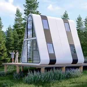 Maison triangulaire préfabriquée économique à deux étages apple Cabin Homes Tiny <span class=keywords><strong>Camping</strong></span> House - Product Image 4
