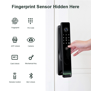 Liliwise Tuya Ttlock Automatic Biometric Lock Rfid Card <b>Wifi</b> App Ble Fingerprint <b>Smart</b> Door Lock With <b>Camera</b> - Product Image 2