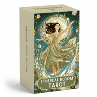 Vente en gros de la carte de tarot XINKE Ethereal Bloom, 78 cartes, carton écologique, impression couleur intégrale, guide, boîte, lecture spirituelle