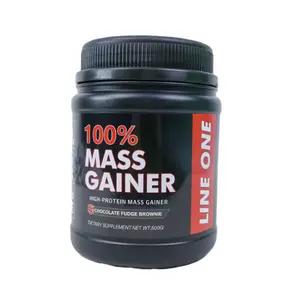 Oem Customized Formula Flavor High Protein Sports Supplements Powder Weight Gain Building Muscle Tech Mass Gainer Protein Powder