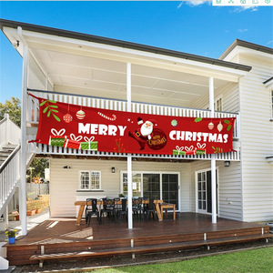 New Christmas decorations, letter <b>banners</b>, festive party decorations, pull flags, birthday flags, hanging ornaments - Product Image 1