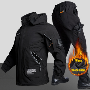 Ensemble de Vêtements d'Extérieur d'<span class=keywords><strong>Hiver</strong></span> OEM pour Hommes, Doublure Polaire Imperméable, Résistant à l'Usure, <span class=keywords><strong>Manteau</strong></span> Chaud, Combinaison pour l'Alpinisme et la Neige - Product Image 6