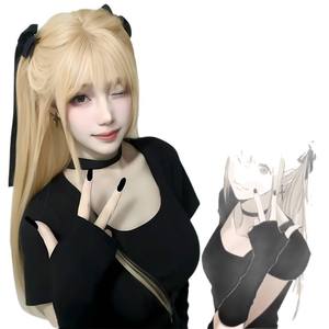 วิกผมยาวตรงสีบลอนด์แพลตตินั่ม พร้อมหน้าม้าปัดข้าง เส้นผมดูเป็นธรรมชาติ สำหรับคอสเพลย์ผู้หญิง วิกเต็มศีรษะ ใยสังเคราะห์คาเนคาลอน - Product Image 2