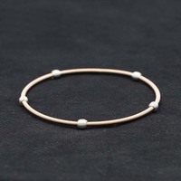 Perhiasan gelang manik-manik gitar, berlapis emas 18K senar musim semi baja anti karat