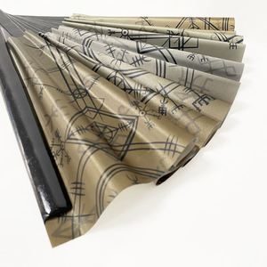 2023 New Custom Rave Large Bamboo Sublimation Folding <b>Hand</b> <b>Held</b> Fabric <b>Fan</b> for Events and Campaigns - Product Image 6