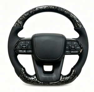 Volant de voiture en cuir et fibre de carbone noir pour <span class=keywords><strong>Toyota</strong></span> Land Cruiser LC79 LC76 LC300 2007-<span class=keywords><strong>2021</strong></span> GR FJ79 Accessoires de voiture - Product Image 1