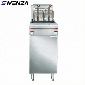 Friggitrice Professionale a Gas <span class=keywords><strong>in</strong></span> Acciaio Inox ETL per Patatine e Pollo - Product Image 1