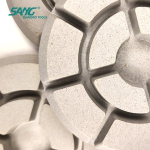 SANG Tools Tampons <span class=keywords><strong>de</strong></span> polissage en résine haute efficacité <span class=keywords><strong>de</strong></span> 3 et 4 pouces pour meuleuse à béton, terrazzo et marbre - Product Image 2