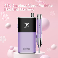 HOWYEA HY-1017 Hoge Snelheid USB Oplaadbare Nagelboormachine - Draagbare Professionele Nagelkunsttool in Pen-vormig Ontwerp US