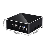 ZOOMWIN Offre Spéciale 8 * USB Mini PC N100 faible puissance ordinateur DDR4 RAM M.2 stockage double LAN 2 * HD DP affichage Portable petit Micro PC