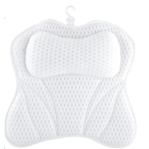 Cuscino da bagno per vasca da bagno 4D Mesh 6 ventose accessori da bagno supporta testa collo spalla Back Home Spa - Product Image 5