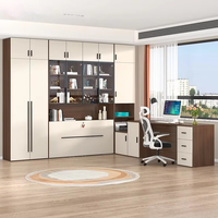 Design moderne intégré multifonctionnel rétractable pliable lit escamotable Guarda Roupa Com Cama Embutida
