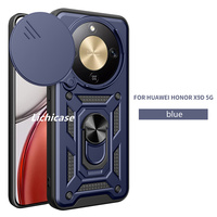 Lichicase Aimant Antichoc Heavy Duty Mobile Couverture Arrière pour Honor X9D X70 Porte-Anneau En Métal Hybride Cas