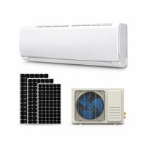 Climatiseur solaire hybride 9000-24000 Btu, système split AC/DC Inverter, R-410A, télécommande, économie d'énergie pour la maison et le bureau