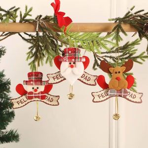 Décorations de Noël en tissu faites à la main, pendentifs pour arbre de Noël, 6 couleurs, ornements suspendus pour accessoires de maison de vacances, directement de l'usine - Product Image 3