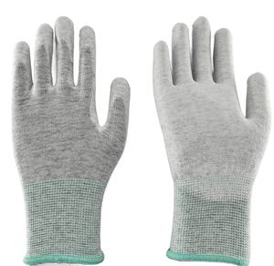 Guantes ESD reutilizables elásticos duraderos PU Palm Fit para operar prensas de impresión manipulación de papel guantes de trabajo ESD - Product Image 2