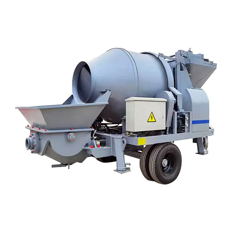 Motore diesel pompa per calcestruzzo pompa per calcestruzzo cemento betoniera mobile con pompa in india