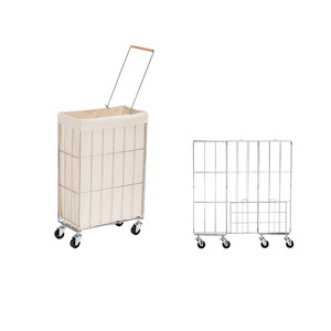 Panier à linge pliable en acier inoxydable pour salle de bain, <span class=keywords><strong>chambre</strong></span> à coucher, <span class=keywords><strong>chambre</strong></span> <span class=keywords><strong>d</strong></span>'amis, chariot de rangement domestique - Product Image 1