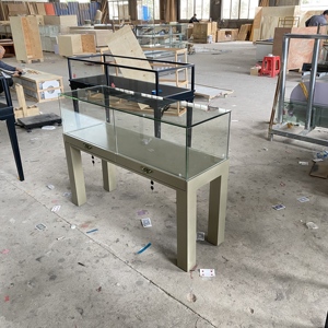 Kính hiện đại hiển thị trường hợp với khung kim loại bán lẻ truy cập cho đồ trang sức đồng hồ sưu tầm Showcase cho cửa hàng triển lãm - Product Image 3