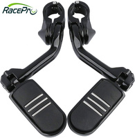 RACEPRO repose-pieds longs réglables et pliants, repose-pieds de moto, protection du moteur, repose-pieds d'autoroute pour Harley Davidson