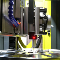 Torno Vertical Automático para Reparación de Llantas de Aleación de Vehículos AWR701VP, Máquina de Reparación de Llantas con Corte de Diamante