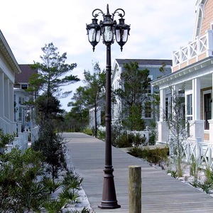 Lámpara de Calle LED de Estilo Europeo Antiguo para Jardín y Patio, con Poste Eléctrico Moderno, Impermeable IP65 y Pantalla de Vidrio - Product Image 5