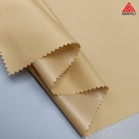 190T polyester pongé léger imperméable-pu-tissu conception personnalisée vêtements tissu