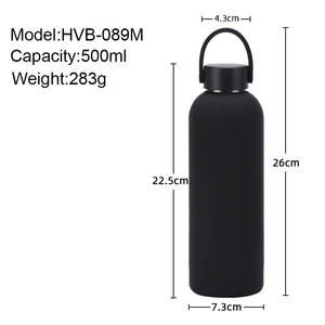 Bouteille d'eau d'extérieur personnalisée à double couche et isolée en <span class=keywords><strong>acier</strong></span> inoxydable avec poignée portable Bouteille d'eau de sport simple à petite bouche - Product Image 5