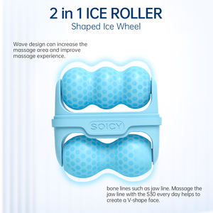 Rodillo Facial ICE ROLLER S30, Masajeador Facial Refrescante, Herramienta <span class=keywords><strong>de</strong></span> Doble Cabezal para Lifting Facial, Alivio del <span class=keywords><strong>Dolor</strong></span>, Cuidado Facial, Belleza - Product Image 2