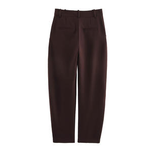 Ensemble de travail pour femmes Mini <span class=keywords><strong>jupe</strong></span> courte en toile européenne et américaine avec pantalon seau décontracté Nouveau style de printemps pour un usage quotidien - Product Image 5