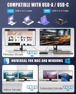 Base de Conexión Universal para Portátil Wavlink WL-UG69DK1 <span class=keywords><strong>USB</strong></span> <span class=keywords><strong>C</strong></span> 5K, <span class=keywords><strong>USB</strong></span> 3.0, LAN, 15 en 1, Ultra HD, Múltiples Pantallas - Product Image 5