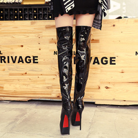 Botas de mujer – bottes à plateforme personnalisées pour femmes (anciennes), chaussures sexy pour femmes, bottes longues pour filles, talons hauts, cuissardes pour dames