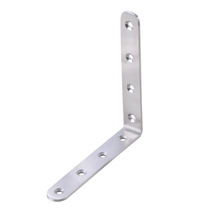 Équerres d'angle en acier inoxydable à 90 degrés, épaissies, en forme de L, pour support d'angle de meubles en bois et étagères - Product Image 4