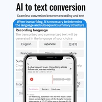 A6 Nouvelle Explosion Transfrontalière Enregistreur IA Intelligent avec Traduction ChatGPT, Stylo Enregistreur Vocal, Contrôle par APP, USB WAV