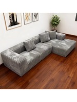 Ensemble de canapés modulaires compressés modernes de haute qualité, meubles de salon simples et confortables, idéal pour les villas et les appartements