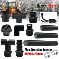Chauffage au diesel, diamètre 42 mm, longueur 0,6/1/2 m, tuyau de conduit, tube, flexible, sortie, connecteur d'échappement pour Webasto Eberspaecher