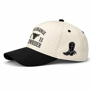 Высококачественная 5-панельная хлопковая Спортивная шляпа с вышитым логотипом, двухцветная бейсболка Gorras, формальный дизайн с рисунком листьев - Product Image 3