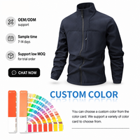 Chaqueta Softshell con Forro Polar Unisex 790g, Cuello Alto, Impermeable, Cortavientos, para Senderismo al Aire Libre, Tallas L-6XL, Marca Privada, Servicio OEM Llave en Mano