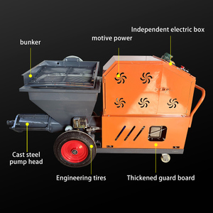 Máy phun vữa Máy trát tường máy bơm để Bán máy phun bê tông xi măng diesel - Product Image 5