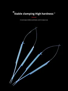 Pinça Microcirúrgica Oftálmica, Instrumento Cirúrgico, Suporte de Agulha Médica 12/14/16/18cm Reto/Curvo - Product Image 2