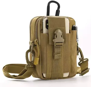 Tactical Waist Pouch Molle Bag Small Shoulder Waist Bag Belt Phone Pouch Holster