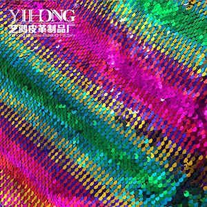 FA-ZPFX2 5 Mm Dệt Kim Cơ Sở Đầy Màu Sắc Cầu Vồng Sequins Vải Cho Đồ Chơi Trang Phục Túi - Product Image 6