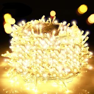 Guirlande lumineuse féerique 800 LED pour intérieur/extérieur, décoration <span class=keywords><strong>de</strong></span> sapin <span class=keywords><strong>de</strong></span> Noël, fil PVC <span class=keywords><strong>blanc</strong></span> chaud, <span class=keywords><strong>rouge</strong></span>, vert, rose - Vente directe usine - Product Image 1