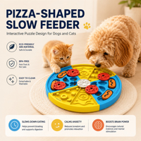 Distributeur de nourriture pour animaux de compagnie au design discret, en matériau sûr de qualité supérieure, pour l'entretenissement des animaux domestiques