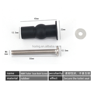 Kit di Fissaggio per Sedile WC Moderno Horing: Bulloni per Cerniere, Viti Espansibili Personalizzabili OEM, Garanzia 5 Anni, Facile Installazione - Product Image 5