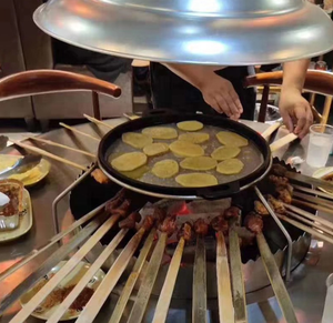 <strong>Cast</strong> <strong>Iron</strong> Round BBQ <strong>Grill</strong> Pan/Frying Pan - Product Image 4