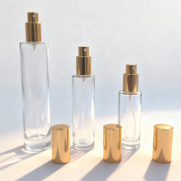 Vente flash : flacon de parfum en verre 30ml 50ml 100ml, logo personnalisé, vide, luxe, rechargeable