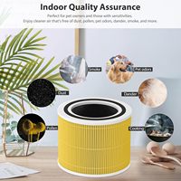 Élément filtrant à charbon actif H13 haute efficacité compatible Levoit Core 300 Core 300S, lot de 2 pour usage domestique, en papier